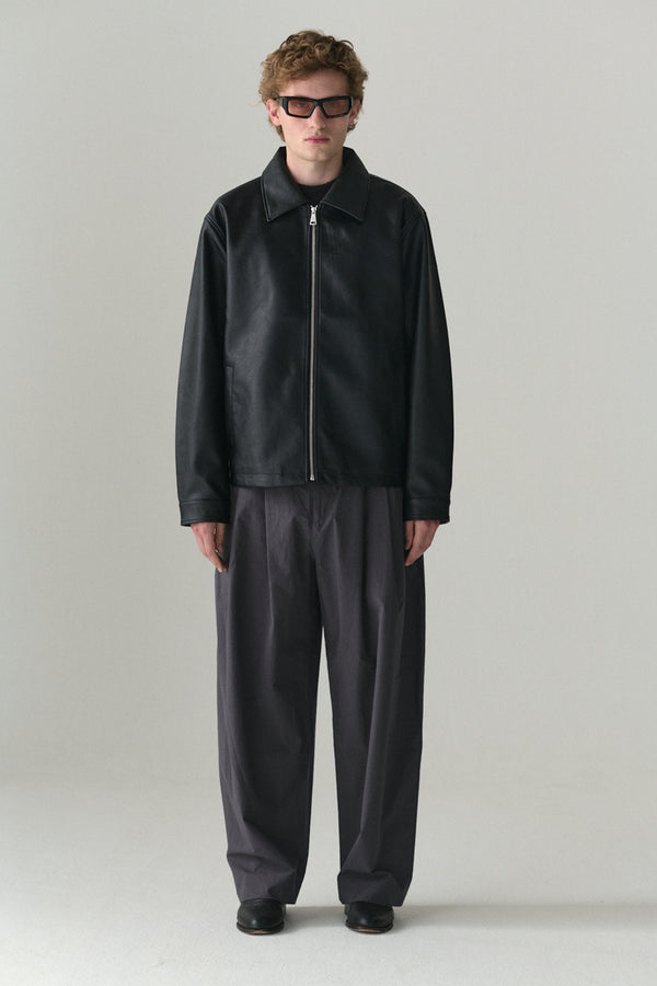 welter shelter ZIP UP FAUX L SS25 BLACK MENS