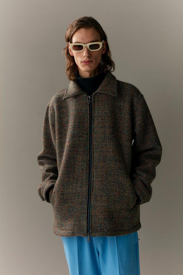 Welter Shelter ZIP UP CARDI BONDED WOOL AW23 Pastel