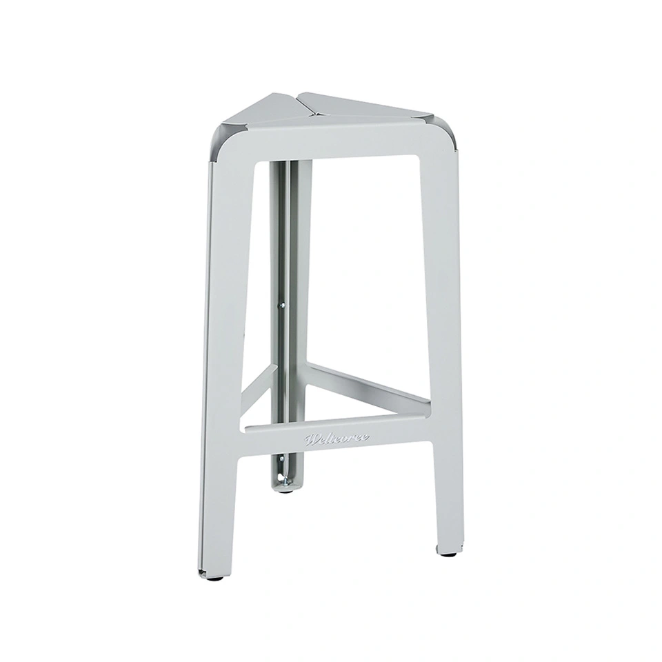 weltevree BENDED STOOL HIGH Minimalistische hoge barkruk van gepoedercoat staal