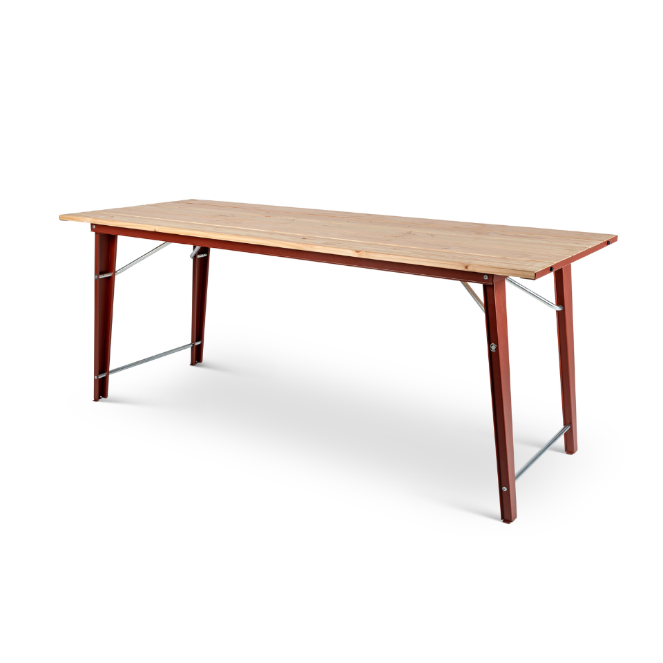 weltevree Salut Beertable Stabiele biertafel van Europees Douglas hout en gepoedercoat staal