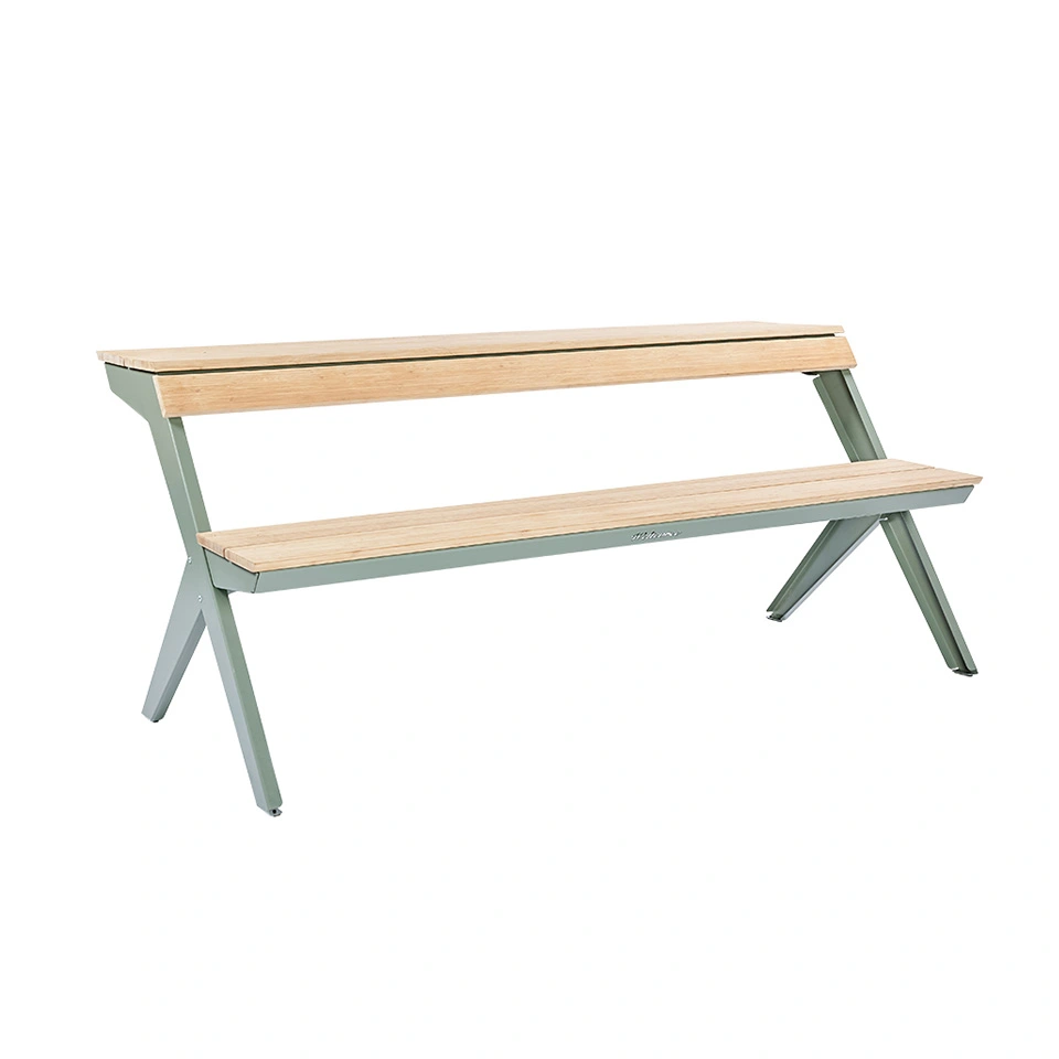 weltevree TABLEBENCH Slimme picknicktafel of bank met rugleuning van thermisch behandeld bamboe