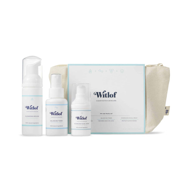 witlof clean dutch skincare START & TRAVEL KIT VOOR NORMALE EN VETTE HUID