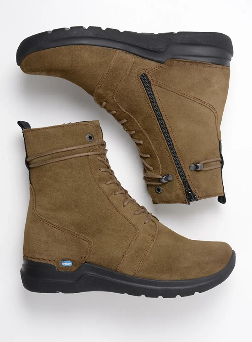 Wolky Bluff DB Veterboots Met Rits Voor Gevoelige Voeten