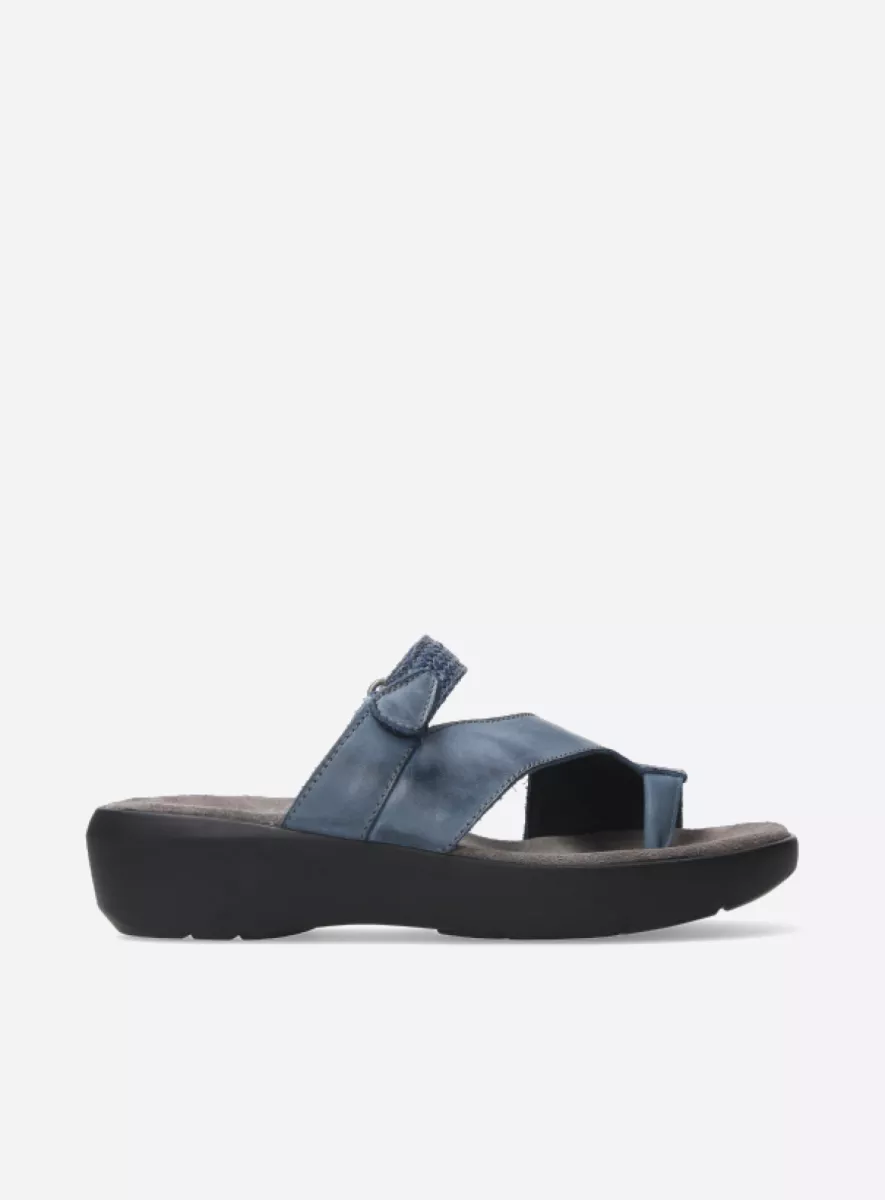 wolky Collins Comfortabele teenslipper met diagonale band