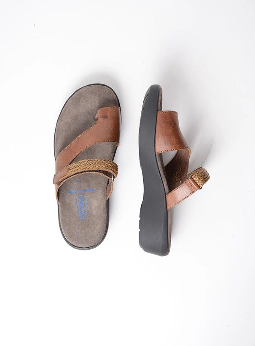 Wolky Collins Comfortabele Teenslipper Met Diagonale Band