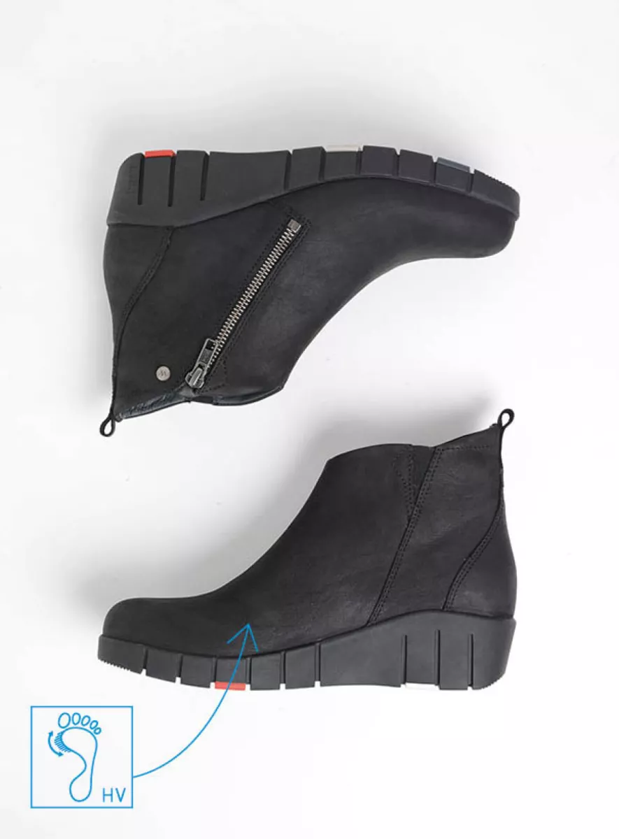 Wolky Phoenix HV Hallux Valgus Enkellaarsje Met Sleehak