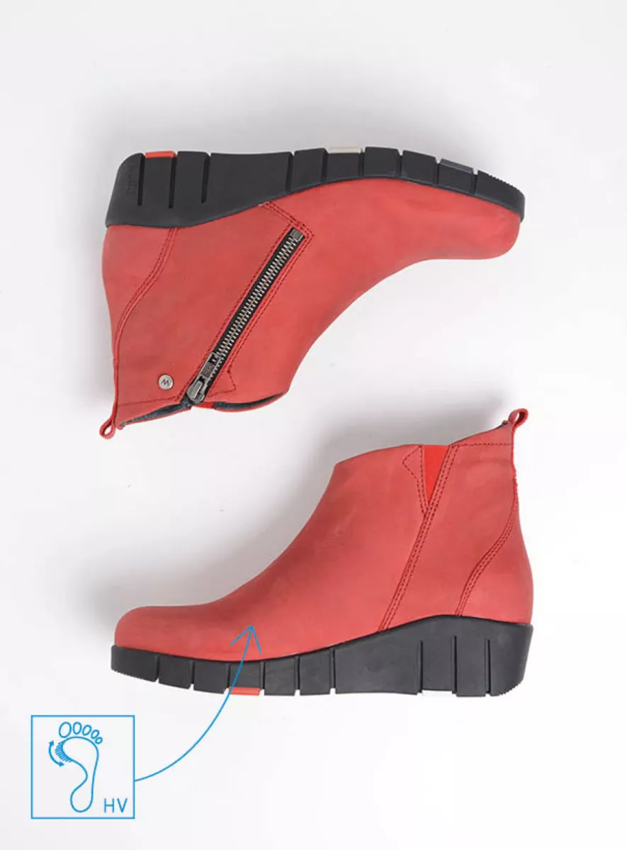 Wolky Phoenix HV Hallux Valgus Enkellaarsje Met Sleehak