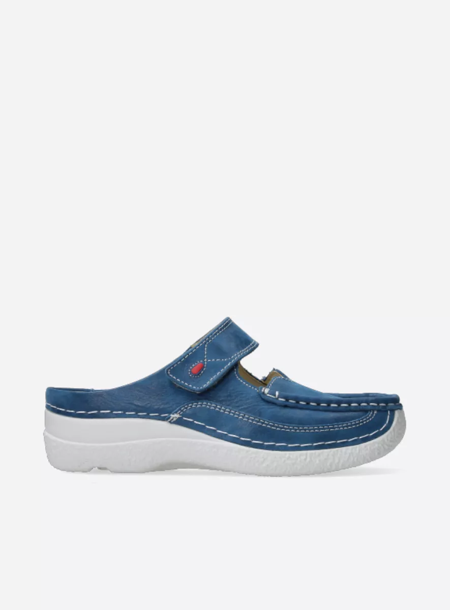 wolky Roll Slipper Comfortabele slipper met afrolneus