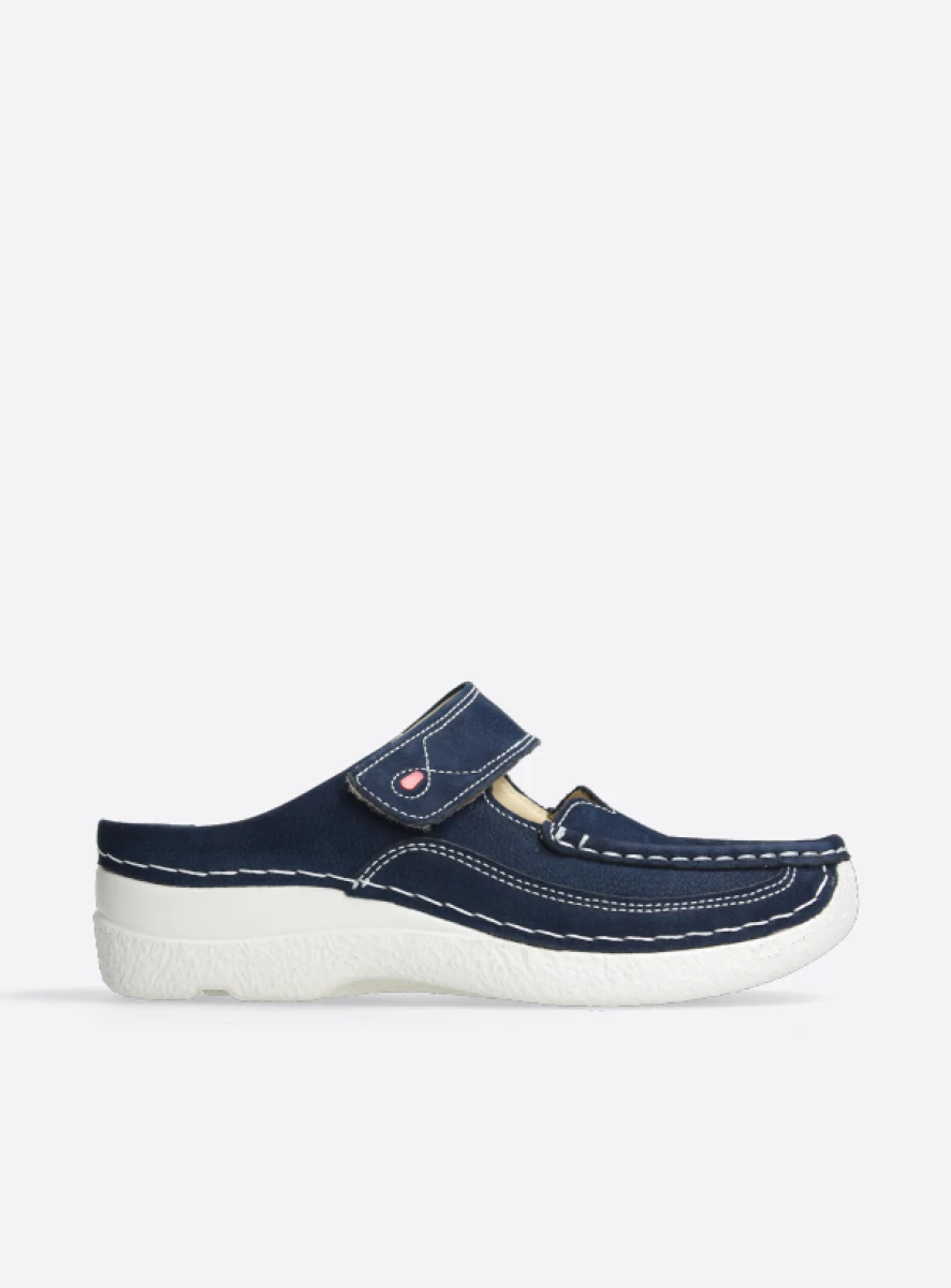 wolky Roll Slipper Comfortabele slipper met afrolneus