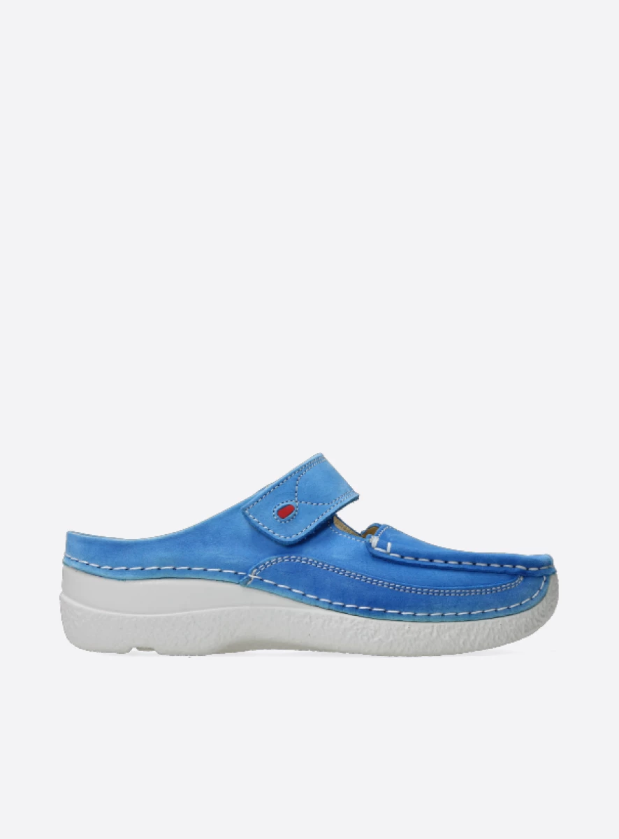 wolky Roll Slipper Comfortabele slipper met afrolneus