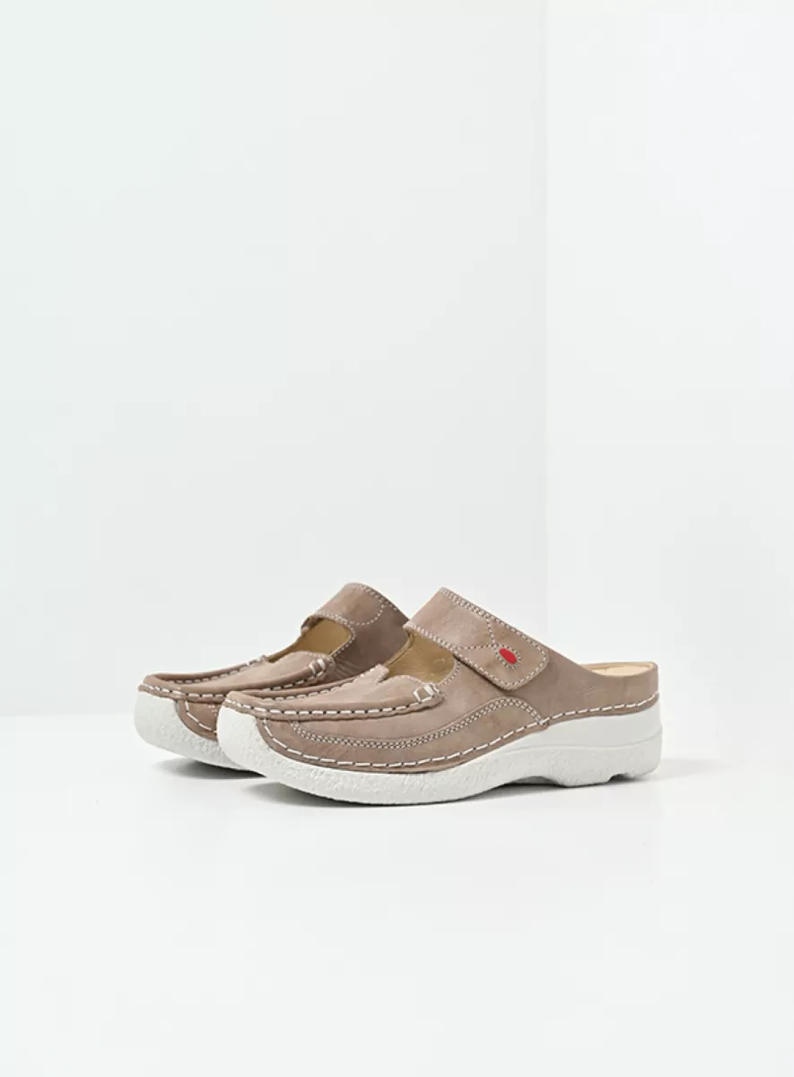 Wolky Roll Slipper Comfortabele Slipper Met Afrolneus