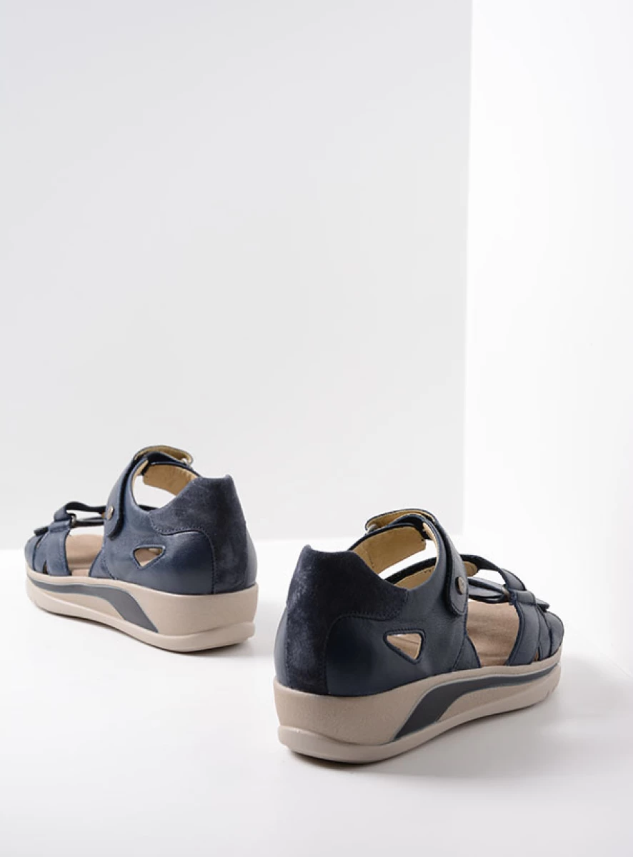 Wolky Desh Leren Trekkingsandaal