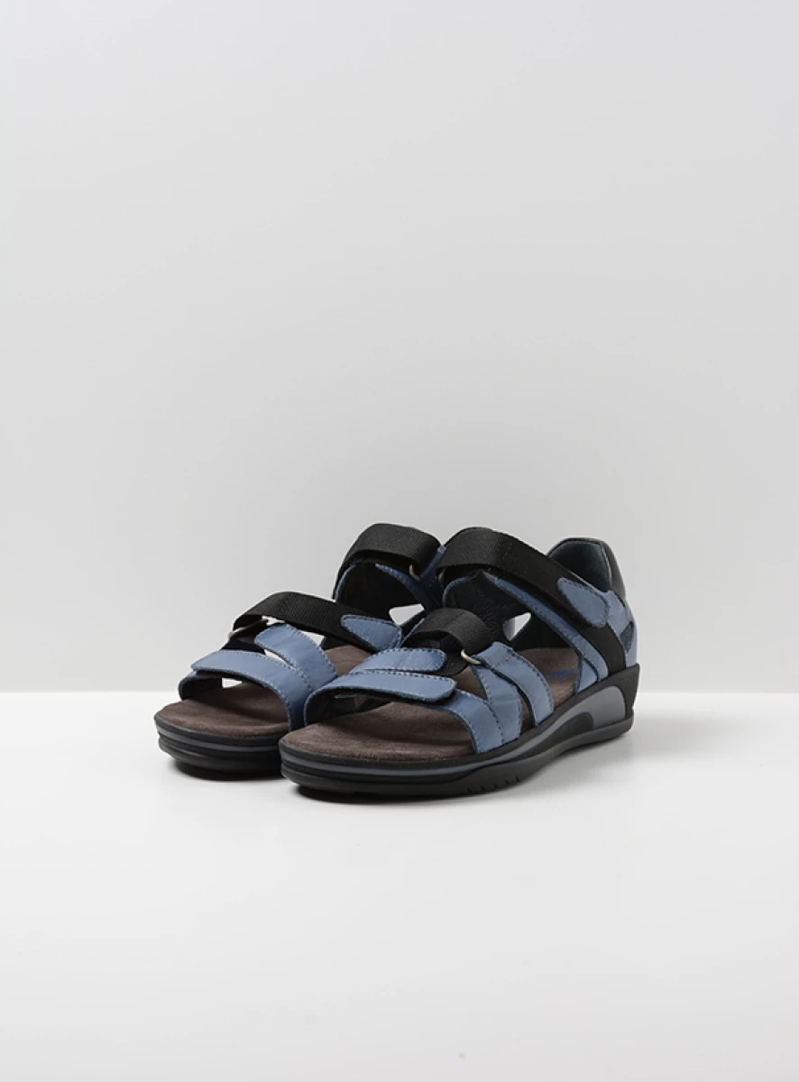 Wolky Desh Leren Trekkingsandaal