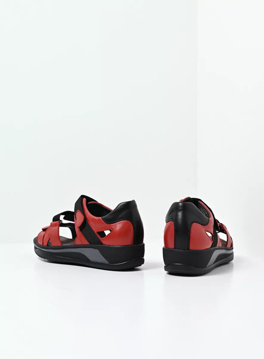 Wolky Desh Leren Trekkingsandaal