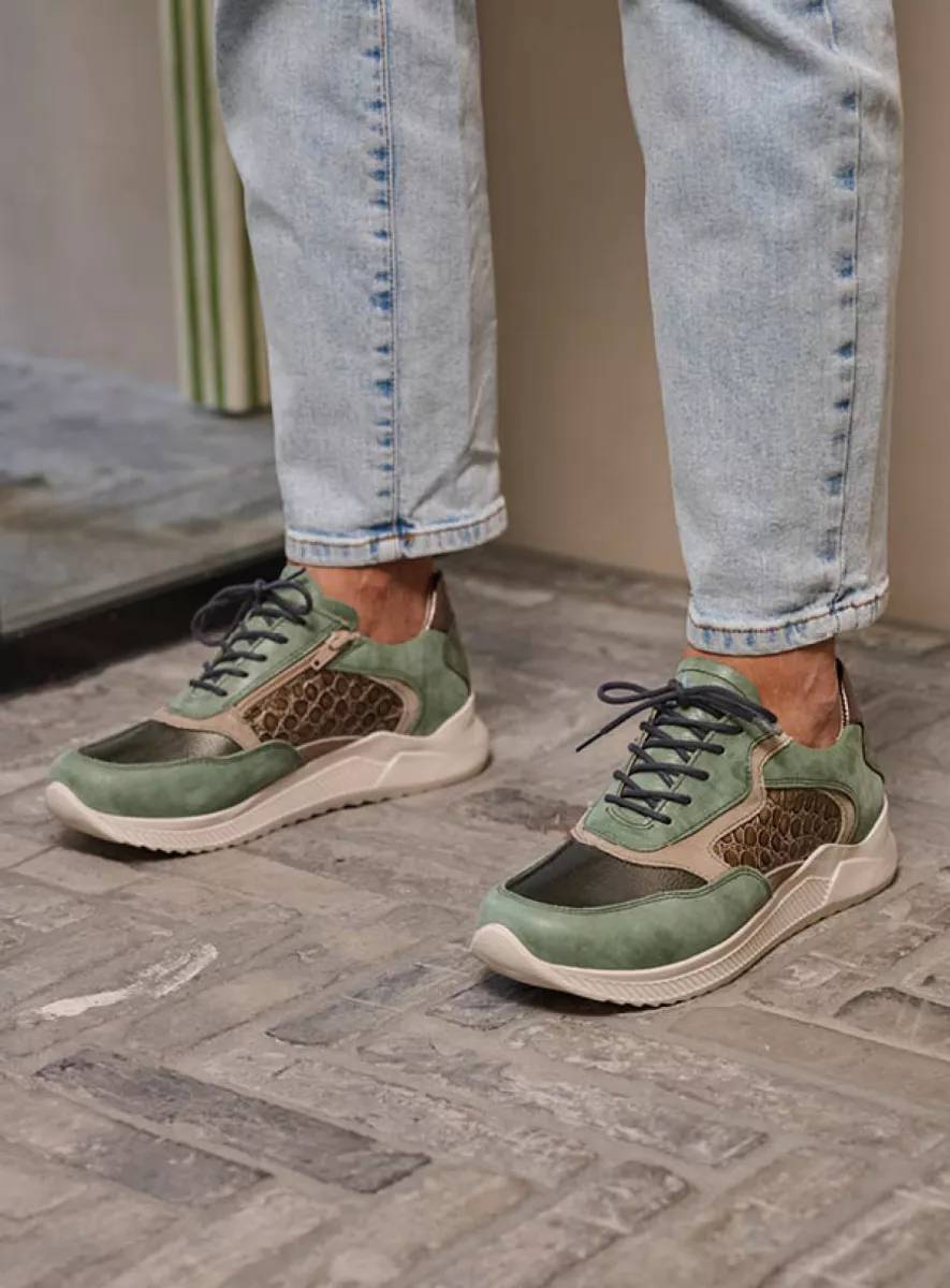 Wolky E-Way S2F Sneaker Met Stretchvoorblad