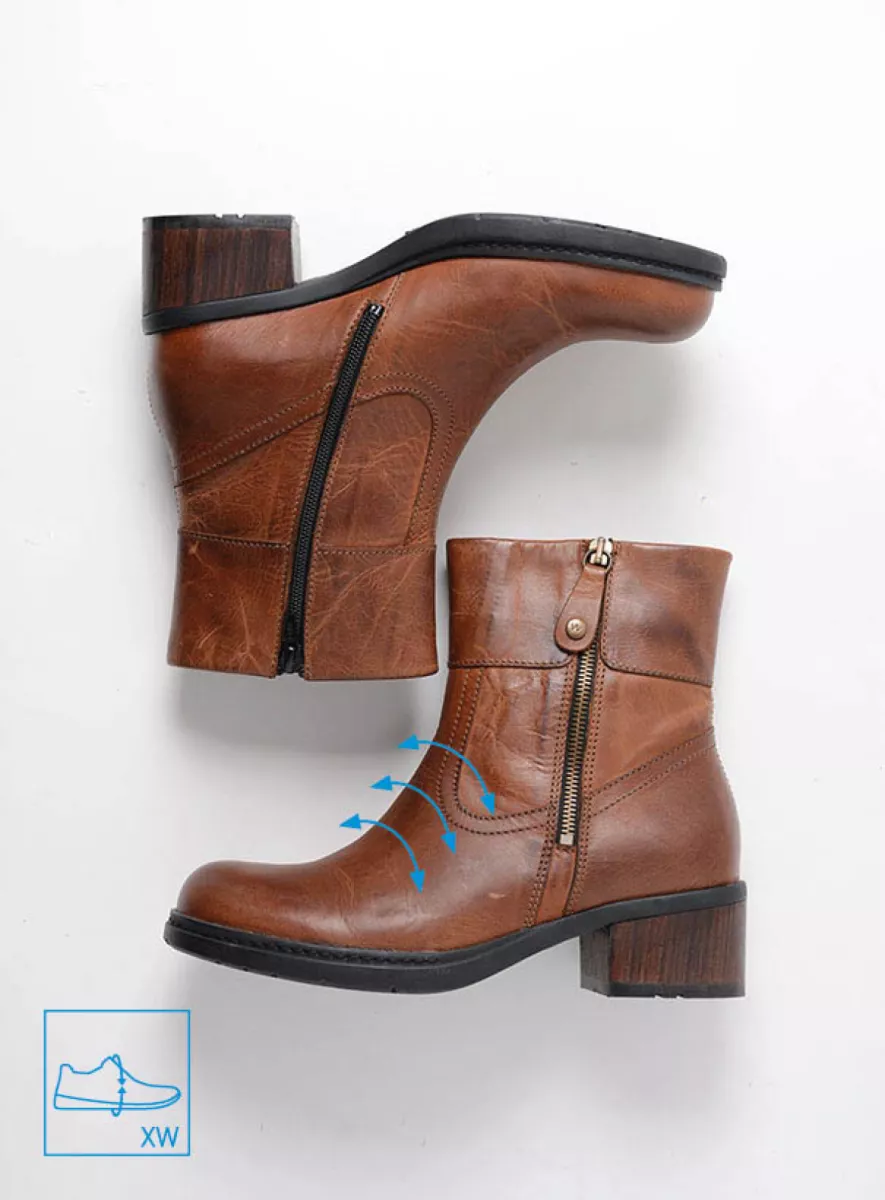 Wolky Fairview XW Enkelhoge Boot Met Rits