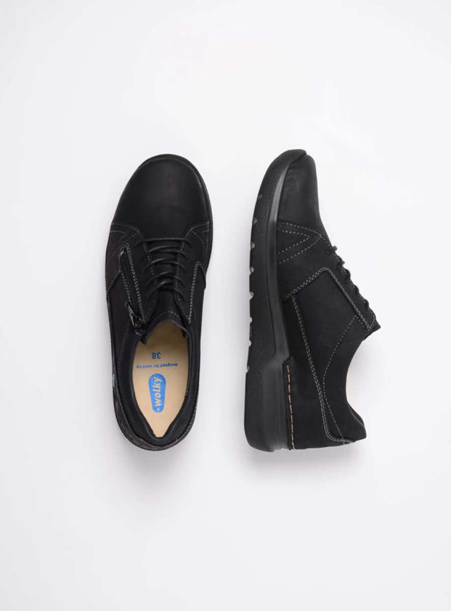 Wolky Feltwell Comfortabele Veterschoen Met Rits