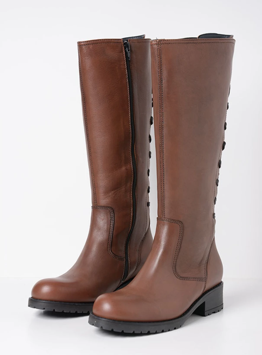 Wolky Lascana F2F Hoge Laars Met Veters En Rits