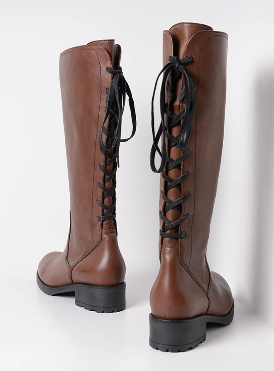 Wolky Lascana F2F Hoge Laars Met Veters En Rits