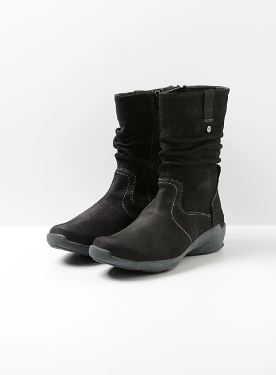 Wolky Luna Laarsje Met Geplooide Schacht