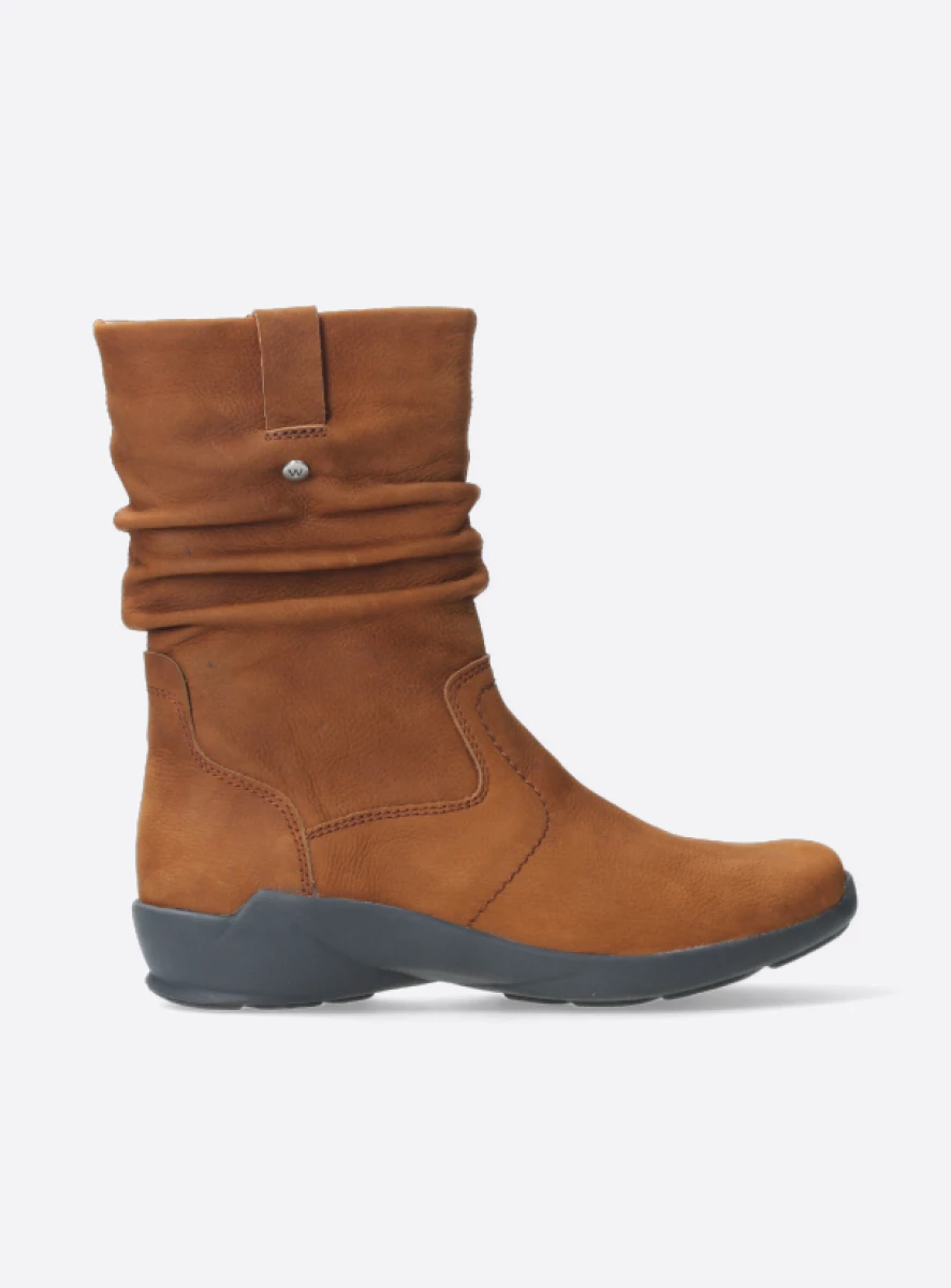 wolky Luna Laarsje met geplooide schacht