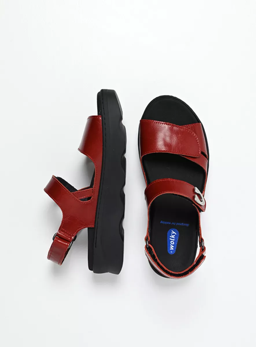 Wolky Medusa Lage Sandaal Met Klittenband