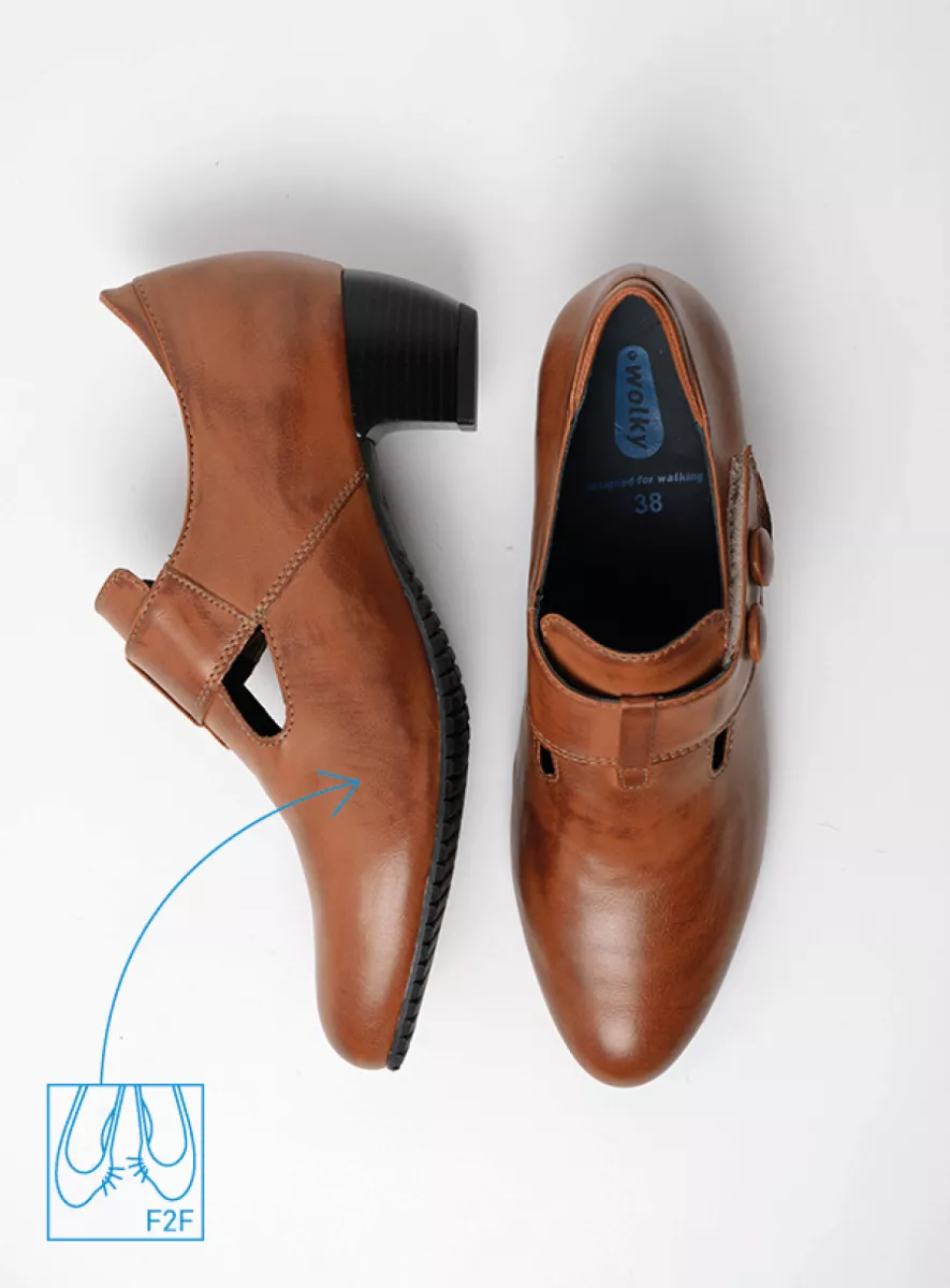 Wolky Midori F2F Stretchende Pump Met Wreefband