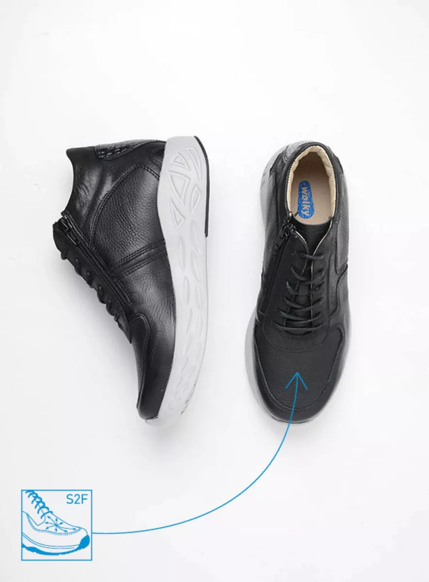 Wolky Pep S2F Enkelhoge Veterboot Met Stretch