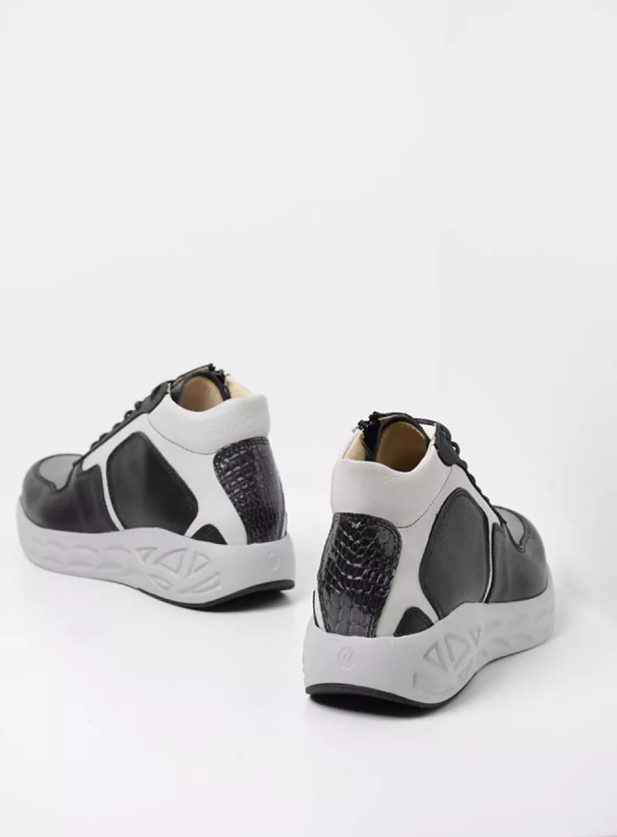 Wolky Pep S2F Enkelhoge Veterboot Met Stretch