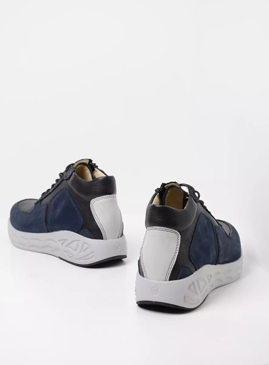 Wolky Pep S2F Enkelhoge Veterboot Met Stretch