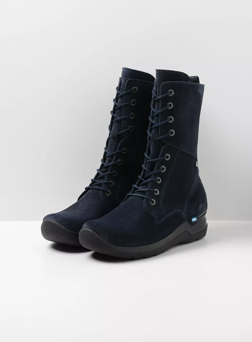 Wolky Zigzag Halfhoge Veterlaars Met Rits