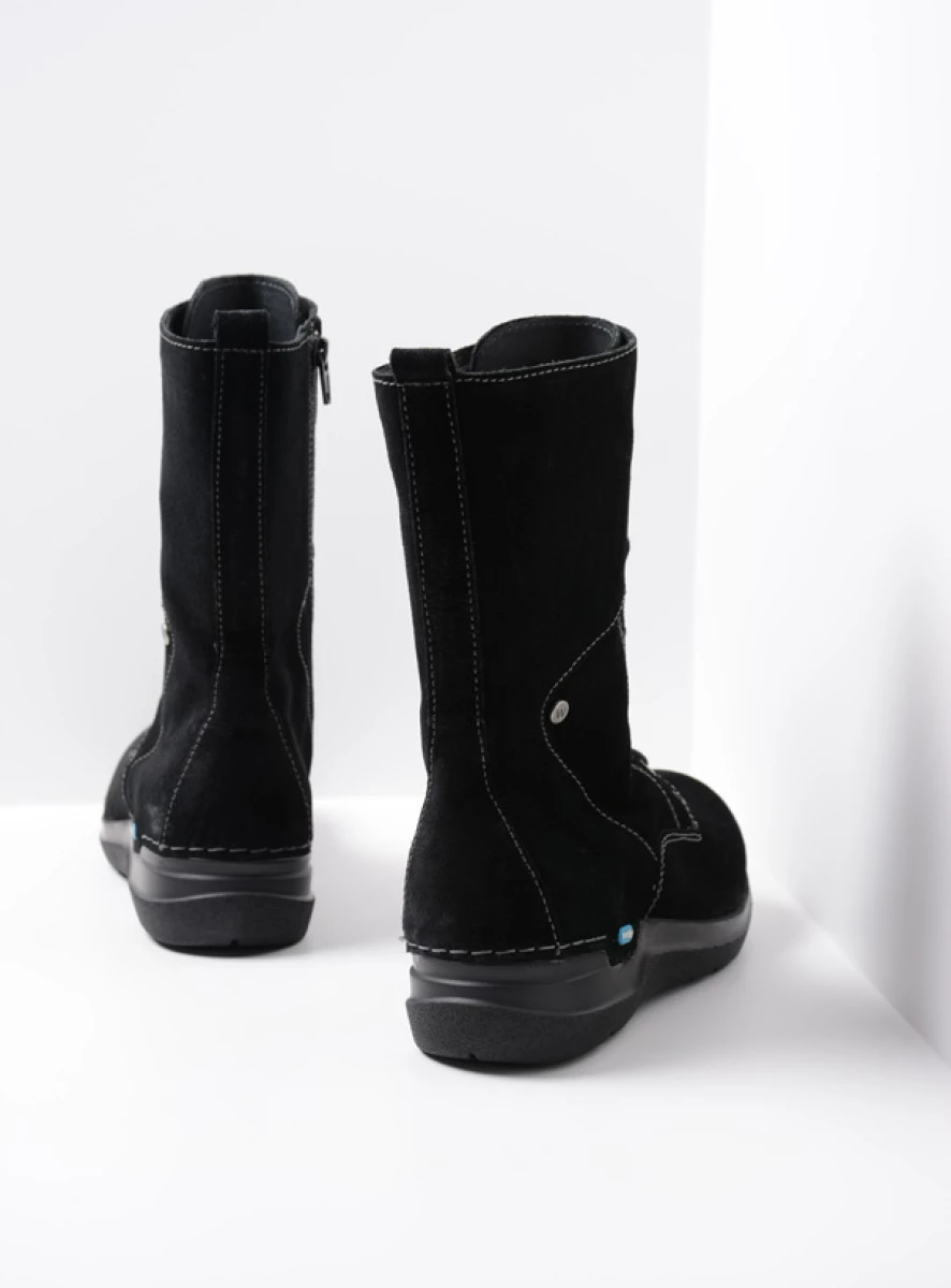 Wolky Zigzag Halfhoge Veterlaars Met Rits