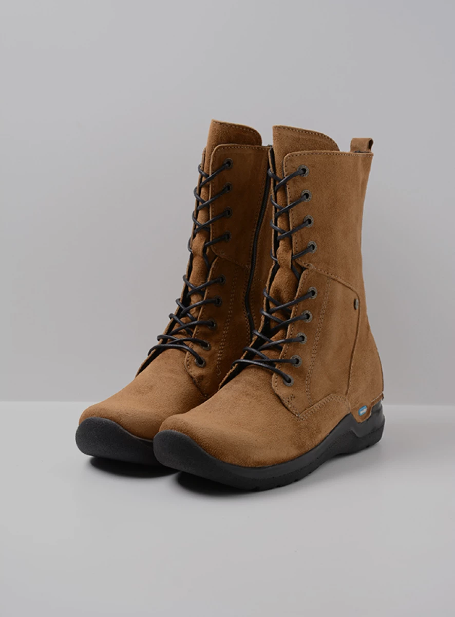 Wolky Zigzag Halfhoge Veterlaars Met Rits