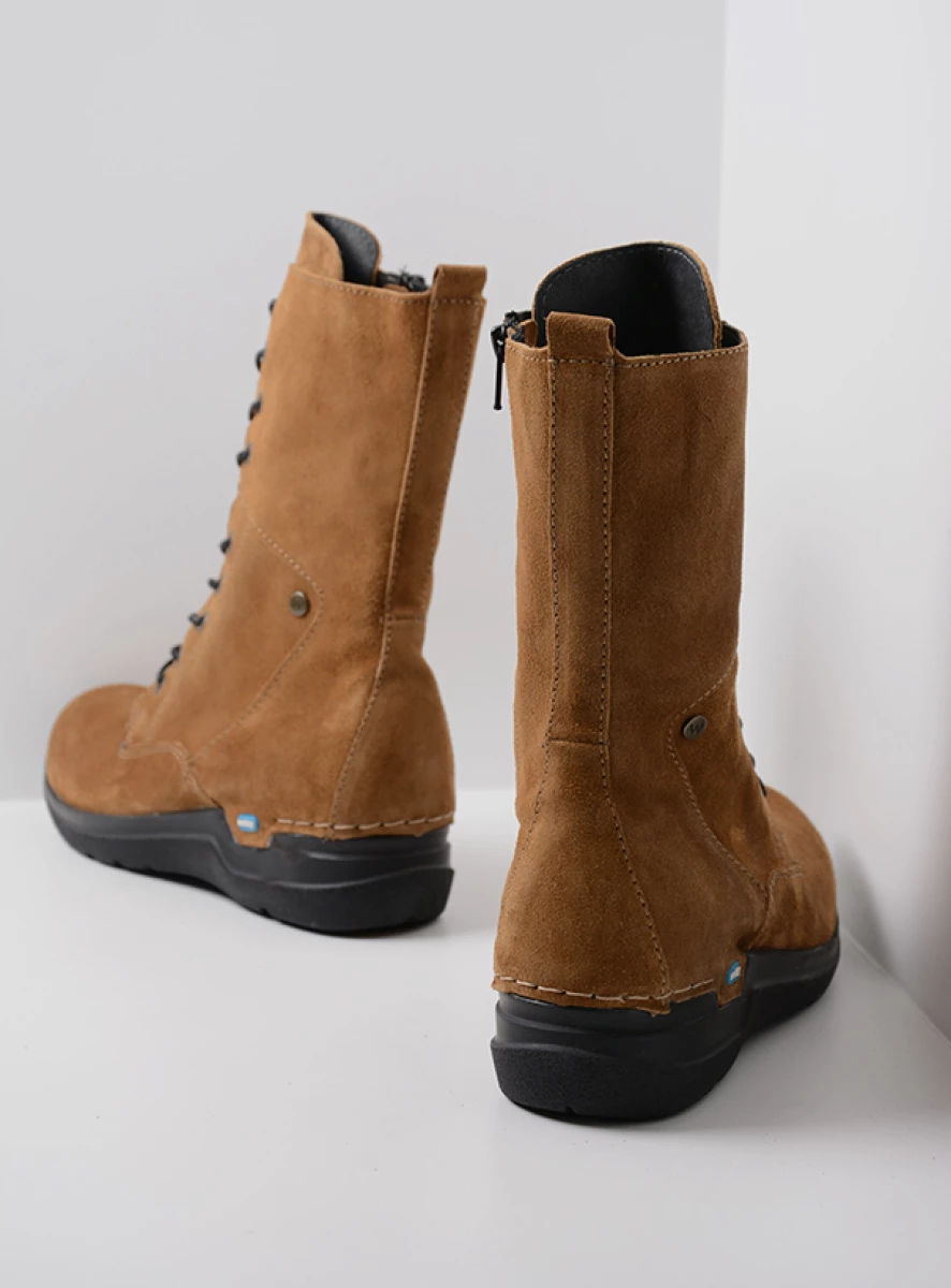 Wolky Zigzag Halfhoge Veterlaars Met Rits