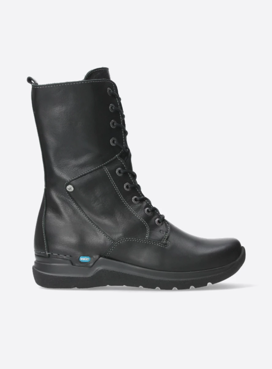 wolky Zigzag Halfhoge veterlaars met rits