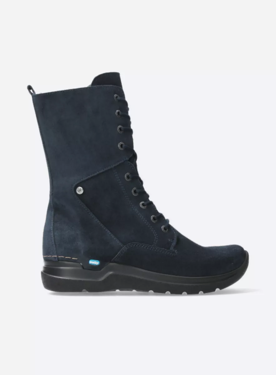 wolky Zigzag Halfhoge veterlaars met rits