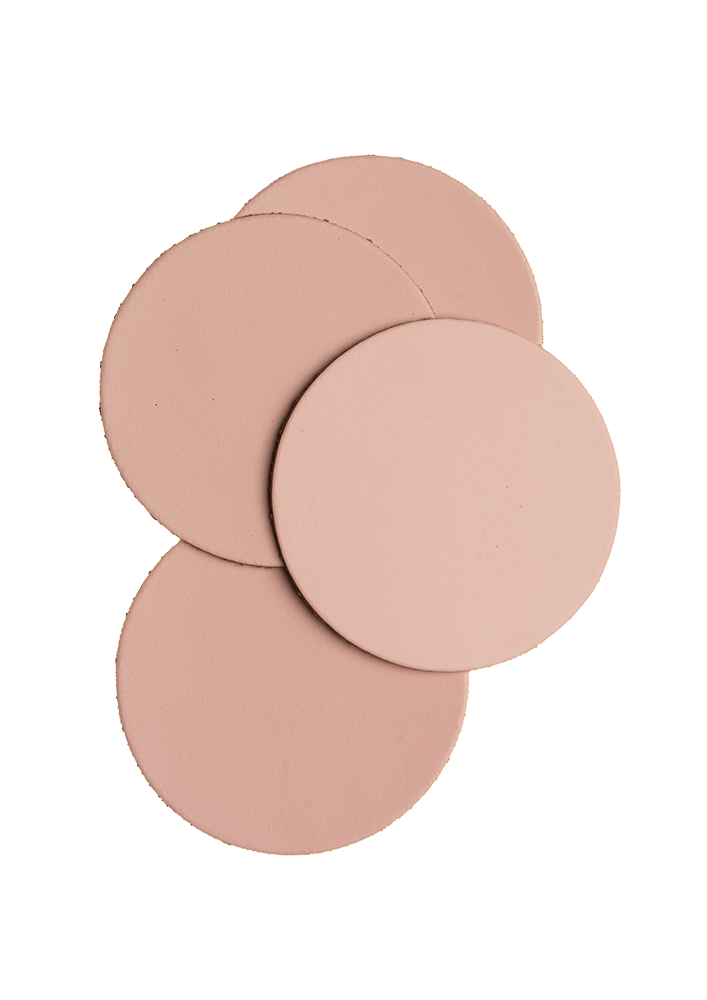 xapron Mistral Leren onderzetters rond