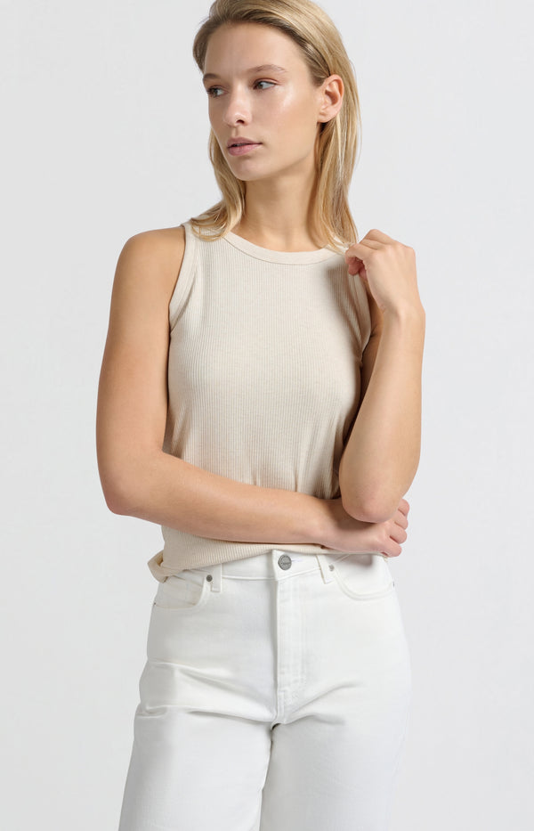 yaya Geribd singlet met aangesloten pasvorm Nature Melange