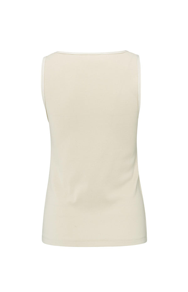 Yaya Geribde Singlet Met Glanzende Randjes Summer Sand