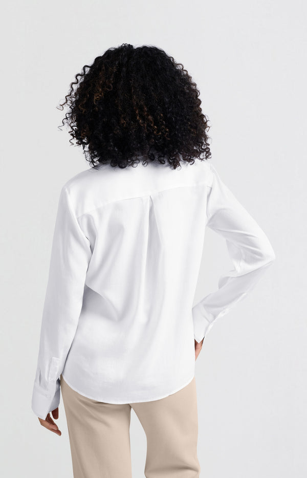 Yaya Klassieke Blouse Met Manchetdetails Pure White
