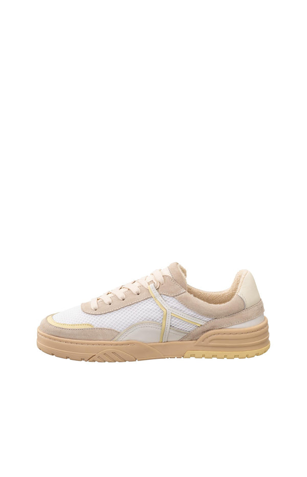 Yaya Sneakers Met Contrasterende Kleuren Lemon Grass Yellow