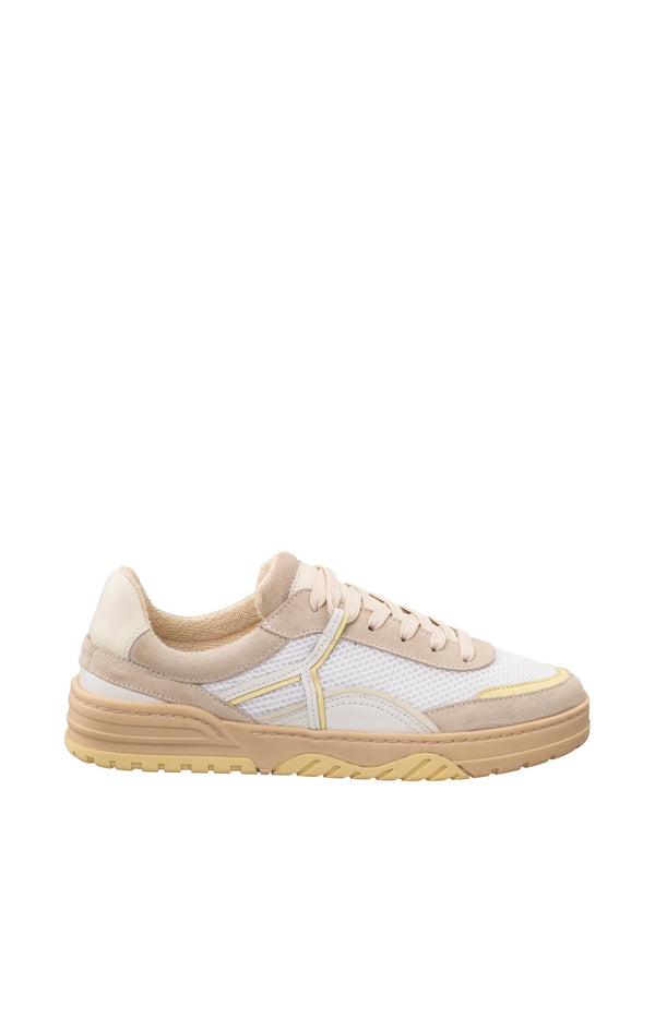 Yaya Sneakers Met Contrasterende Kleuren Lemon Grass Yellow