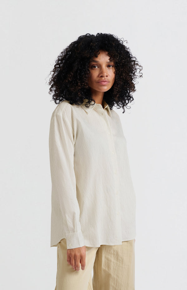 Yaya Soepele Blouse Met Krijtstreep En Losse Pasvorm Phantom Dessin