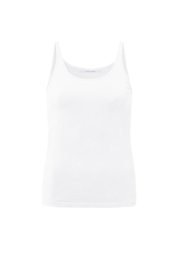 Yaya Basic Singlet Pure White