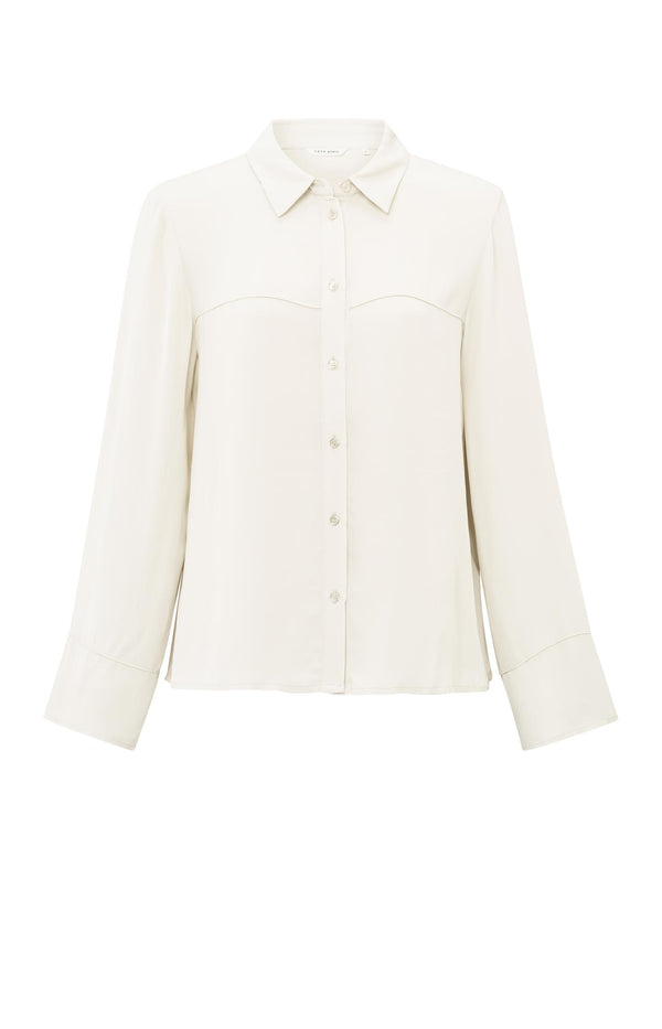 yaya Blouse met siernaden Off White