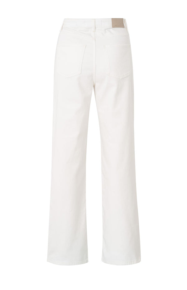Yaya Jeans Met Wijde Pijpen (L32) Egret Off White