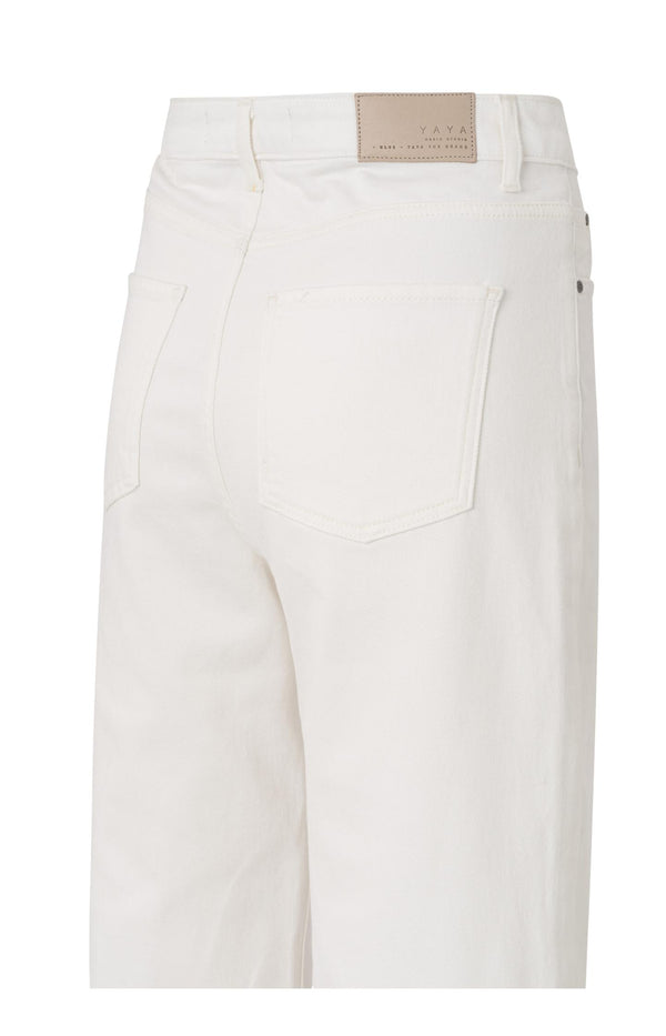 Yaya Jeans Met Wijde Pijpen (L32) Egret Off White