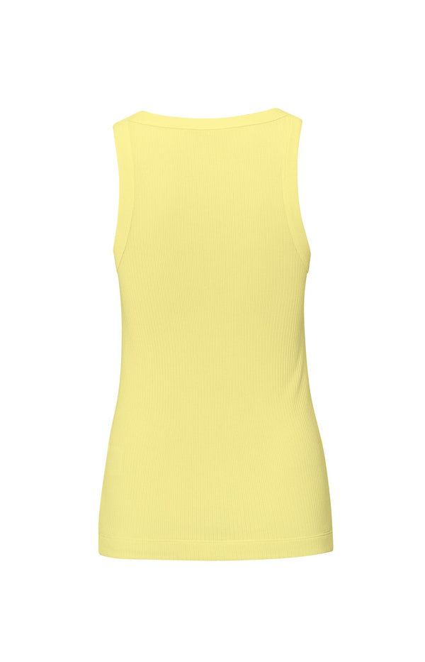 Yaya Singlet Met Ribboorden Lemon Grass Yellow
