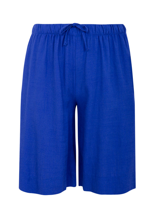 yoek Bermuda LINEN MIX - Indigo