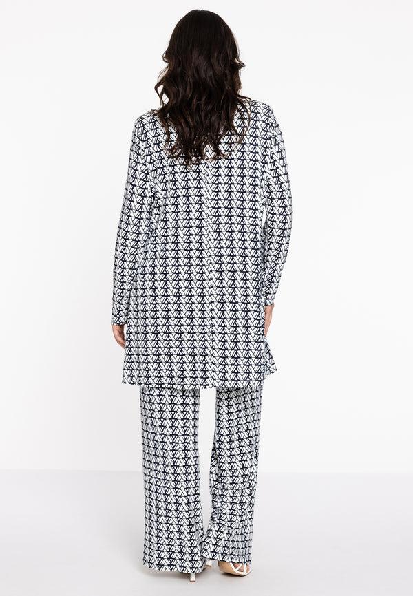 Yoek Blazer A-lijn LOGO Y - Ecru